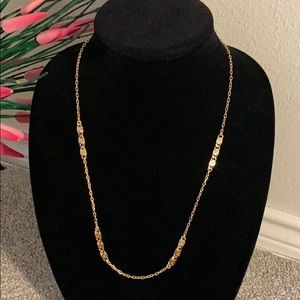 Italian 18kt Yellow Gold over Bronze Chain
